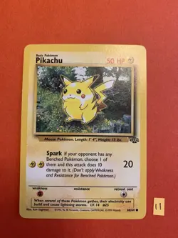 Pikachu 60/64 Jungle Common Pokemon TCG Wizards 1999 - Image 1