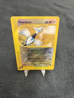 2003 Pokemon Skyridge Skarmory 97/144 Reverse Holo Rare LP-NM e-Reader WOTC - Image 2