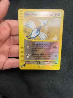 2003 Pokemon Skyridge Skarmory 97/144 Reverse Holo Rare LP-NM e-Reader WOTC - Image 5
