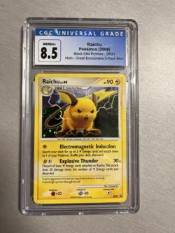 Raichu - Holo CGC 8.5 #DP21 Pokemon Black Star Promo Holo-Great Encounters 2008 - Image 1