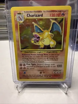 Pokemon TCG Charizard 004/102 Base Set Holo Rare NM-MINT 5 Copies Last Sold 1200 - Image 1