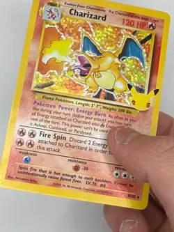 CHARIZARD 4/102 Celebrations: Classic Collection 25th Ann Pokemon NEAR MINT - Image 5
