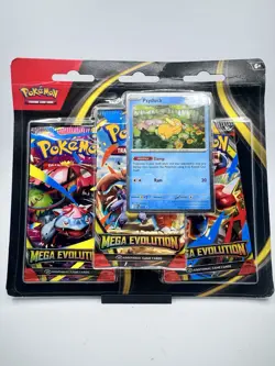 Mega Evolution Psyduck 3 Pack Blister Pokemon [Brand New, Sealed] - Image 1