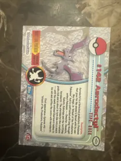 Pokemon AERODACTYL #142 Non-Holo Topps Blue Logo 1st TV Animation 2000 TCG - Image 2