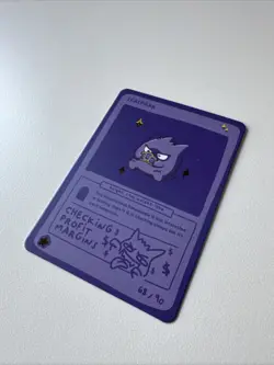 Pokedoodles Scalpgar 68/90 - Rare - Pokemon Gengar Fan Art - Image 2