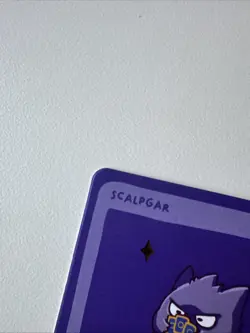 Pokedoodles Scalpgar 68/90 - Rare - Pokemon Gengar Fan Art - Image 3