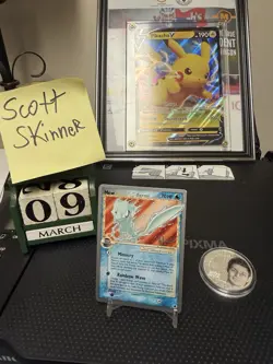 Pokemon 2008 World Championships Mew 101/101 Non-Holo Gold Star Delta Species - Image 1