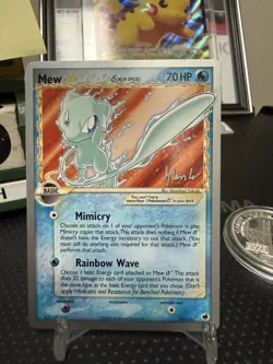 Pokemon 2008 World Championships Mew 101/101 Non-Holo Gold Star Delta Species - Image 2