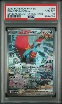 Roaring Moon EX PSA 10 - 251/182 - SIR - Paradox Rift - Pokemon - Image 1