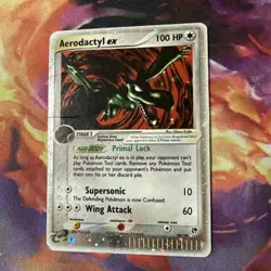 Aerodactyl ex Holo Ultra Rare Sandstorm 94/100 Pokemon TCG Damaged - Image 1