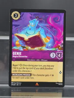 Disney Lorcana Genie - Magical Researcher 49/204 Winterspell Rare - Image 1