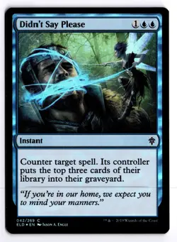 Didn't Say Please 42 Foil Throne of Eldraine C MTG LP - Image 1