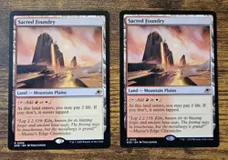 2x Sacred Foundry - Rare - NM - MTG Edge of Eternities - Regular ⚔B&B - Image 1