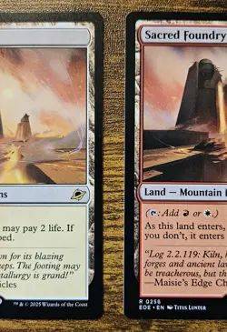 2x Sacred Foundry - Rare - NM - MTG Edge of Eternities - Regular ⚔B&B - Image 3