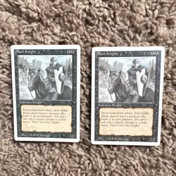 Black Knight x2 MTG Creature - Image 1