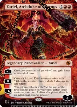 Zariel, Archduke of Avernus (Borderless) [AFR - 285] - NM [Normal] TCG MTG - Image 1