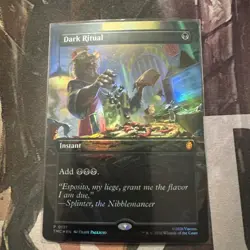 Magic The Gathering - Ninja Turtles Dark Ritual Splinter Foil MTG TMNT TMT EDH - Image 1