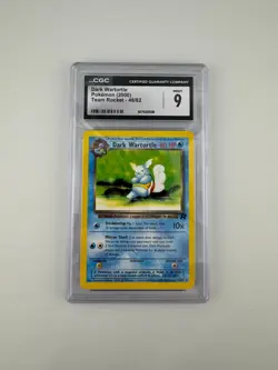 Dark Wartortle 2000 Pokemon Team Rocket CGC 9 - Image 1