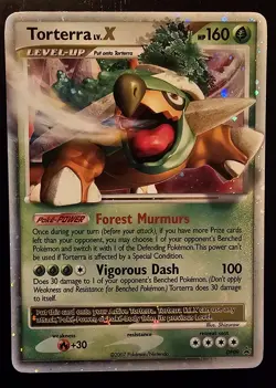 Torterra LV.X DP09 Black Star Promo Ultra Rare Pokemon Card - Image 1