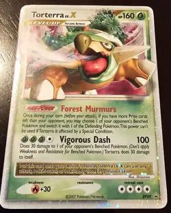 Torterra LV.X DP09 Black Star Promo Ultra Rare Pokemon Card - Image 2