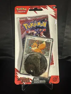 New Destined Rivals Booster Single Blister With Eevee Promo Card Pokemon - Image 1