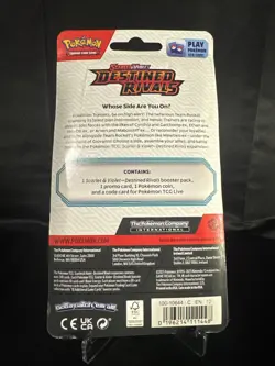 New Destined Rivals Booster Single Blister With Eevee Promo Card Pokemon - Image 2