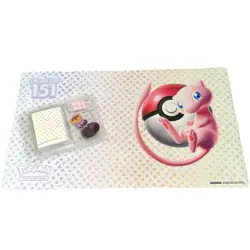 Pokemon 151 UPC Mew Playmat Dice Deck Box & Coin - Image 1