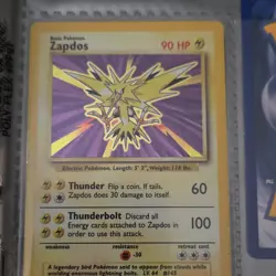 Pokemon Zapdos Base Set 016/102 Holo Rare Basic 90 HP English - Image 1