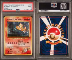 1999 POKEMON JPN GYM 2 #146 BLAINE'S MOLTRES-HOLO PSA 9 (SWIRL🌀) - Image 3