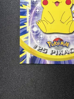 Pikachu #25 Pokemon Topps TV Animation Edition Vintage 1999 Blue Label Mint - Image 5