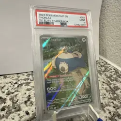 Pokemon TCG Snorlax Scarlet & Violet 151 ETB Promo Card #051 PSA 9 - Image 1