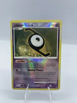 Pokemon TCG Unown [Z] Secret Wonders 72/132 Reverse Holo Basic Psychic Card - Image 2