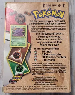 Pokemon Wizards Of The Coast 1999 Fossil Bodyguard Theme Trading Card 742818060738 - Image 3