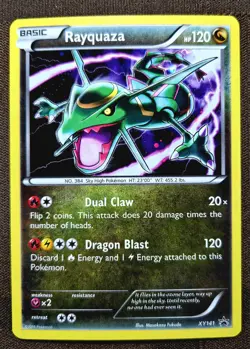 Pokemon TCG Rayquaza XY141 Cosmos Holo - XY: Black Star Promos 2016 Card LP - Image 1