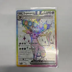 Pokemon Espeon EX SVP 175 Premium Figure Collection Black Star Promo - Image 1