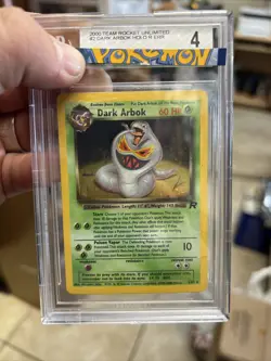 *ERROR* Dark Arbok Holo Team Rocket BGS 4 Vintage Rare Holo Pokemon #2/82 - Image 1