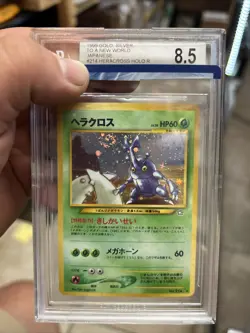 Heracross 214 Japanese Neo Genesis Holo Rare Pokemon BGS 8.5 Vintage - Image 1
