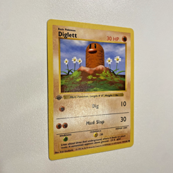 Diglett 47/102 1st Edition Shadowless Base Set Regular LP - Pokemon Card - Image 2