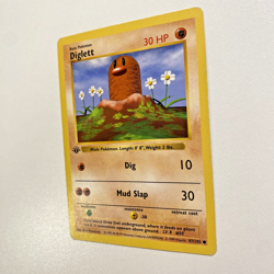 Diglett 47/102 1st Edition Shadowless Base Set Regular LP - Pokemon Card - Image 3