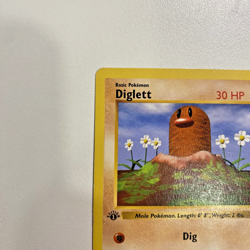 Diglett 47/102 1st Edition Shadowless Base Set Regular LP - Pokemon Card - Image 4