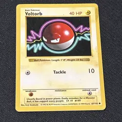 Pokemon - Base Set Shadowless - Voltorb 67/102 - Image 1