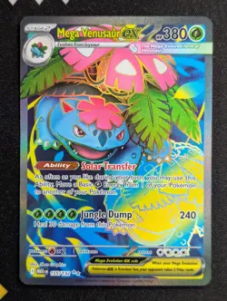 Mega Venusaur ex - 155/132 ME01: Mega Evolution Pokemon NM Holo - Image 1