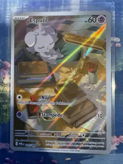 Pokemon Espurr Holo Card 095/088 Basic 60 HP Nap Stampede Nintendo - Image 1