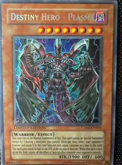 Yugioh - Destiny HERO Plasma CT04-EN003 Secret Rare Limited Edition - moderate - Image 3