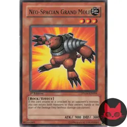 Yugioh Neo-Spacian Grand Mole STON-EN005 Rare 1st Edition LP - Image 1