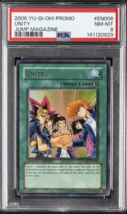 2006 YU-GI-OH! PROMO JUMP MAGAZINE #EN006 UNITY PSA 8 - Image 1