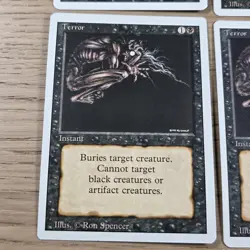 Terror Revised x4 Playset Magic the Gathering MTG TCG Card LP/NM - Image 2