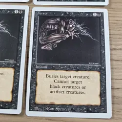 Terror Revised x4 Playset Magic the Gathering MTG TCG Card LP/NM - Image 3