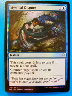 MTG 1x FOIL Mystical Dispute # 58 Throne of Eldraine Magic the Gathering x1 NM - Image 1