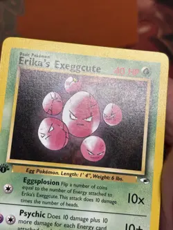 1st Edition Erika's Exeggcute 77/132 Gym Heroes Non Holo Common Pokemon TCG - Image 3